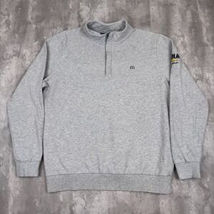 Travis Mathew Golf Cloud Performance 1/4 Zip Pullover 2.0 Mens Large Gray